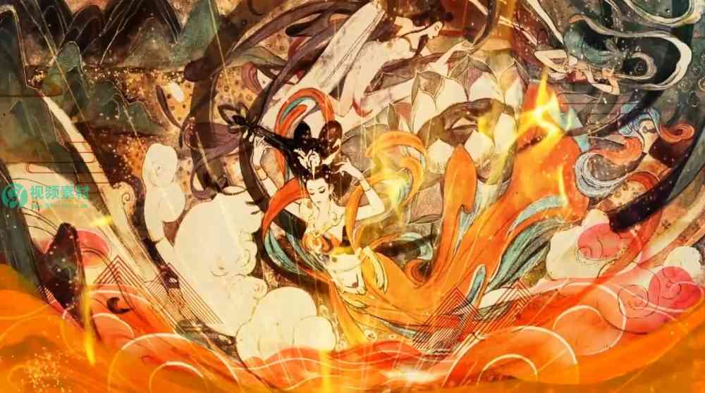 象王行 节目舞蹈配乐伴奏演出晚会LED大屏高清视频背景素材