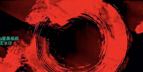 中国风国潮说唱水墨笔刷武术LED大屏幕背景视频KTV舞台VJ酒吧素材