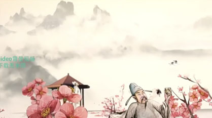 如果没有李白 朗诵诗词情景诵读演出表演节目LED视频背景素材