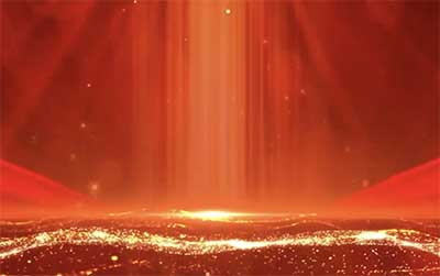 《战台风》红色粒子风格 晚会演出大屏舞美LED背景视频素材