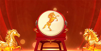 《金马迎福》 少儿舞蹈马年开场喜庆舞台LED大屏幕背景视频素材